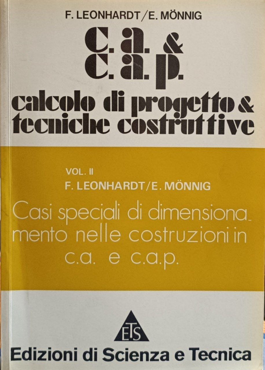 C.A. & C.A.P. Calcolo di progetto & tecniche costruttive. Vol. … | Immagine principale