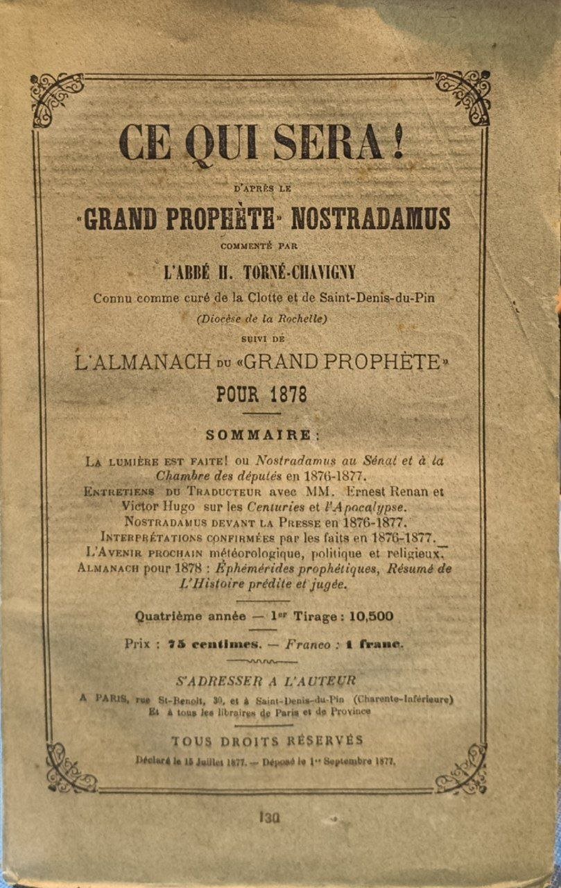 Ce qui sera! D'apres le "grand prophète" Nostradamus. | Immagine principale