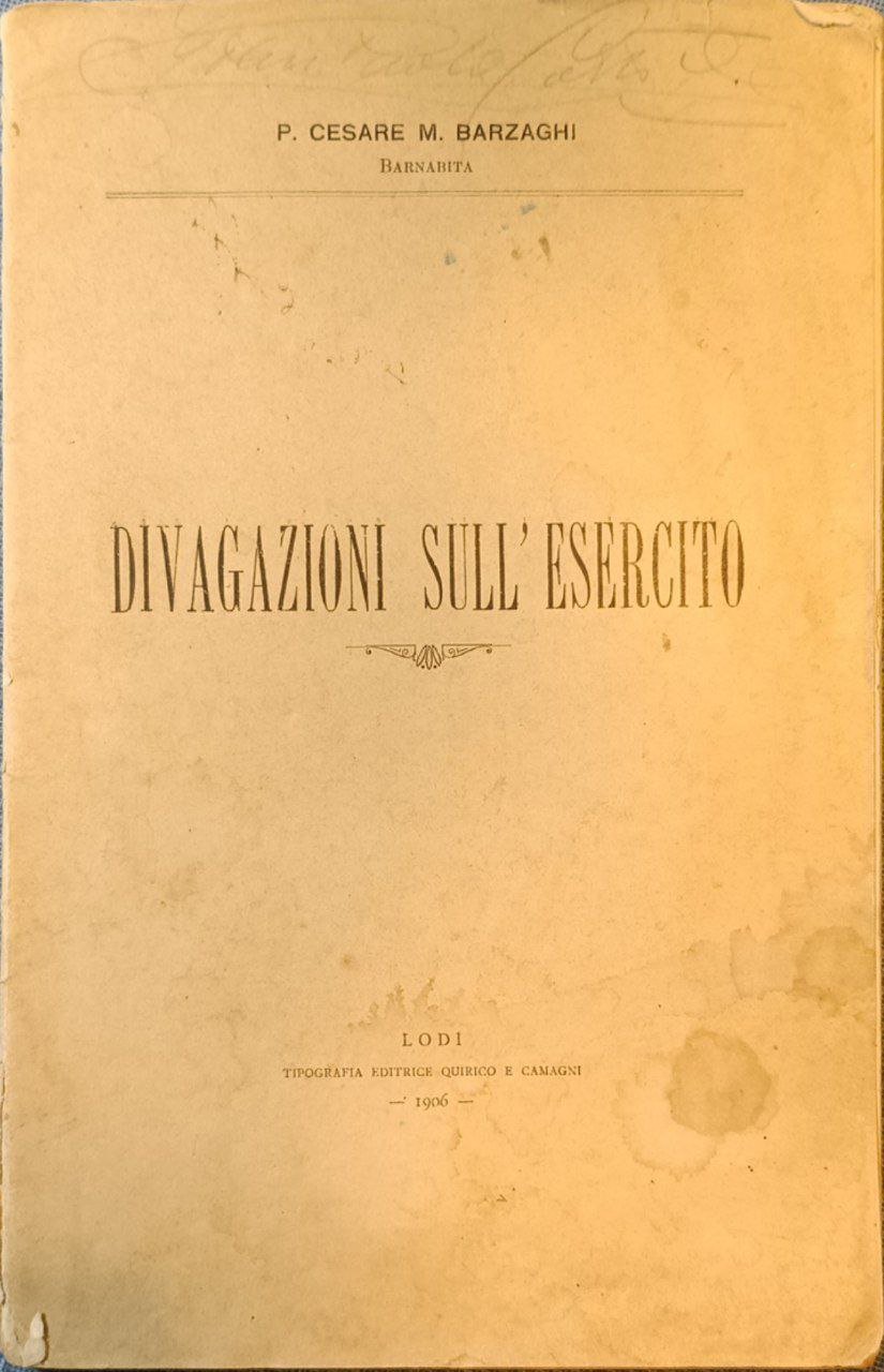 Divagazioni sull'esercito