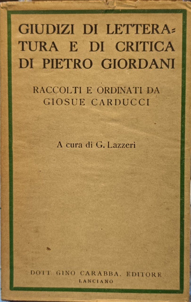 Giudizi di letteratura e di critica | Immagine principale