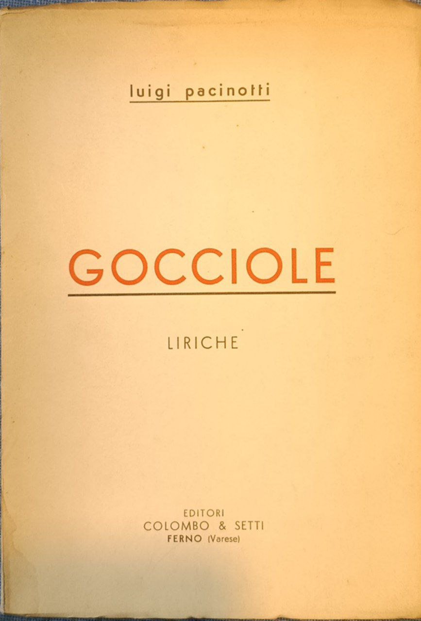 Gocciole. Liriche | Immagine principale