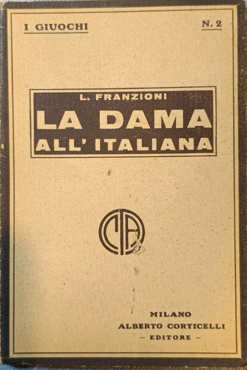 Guida per il giuocatore de la dama all'italiana