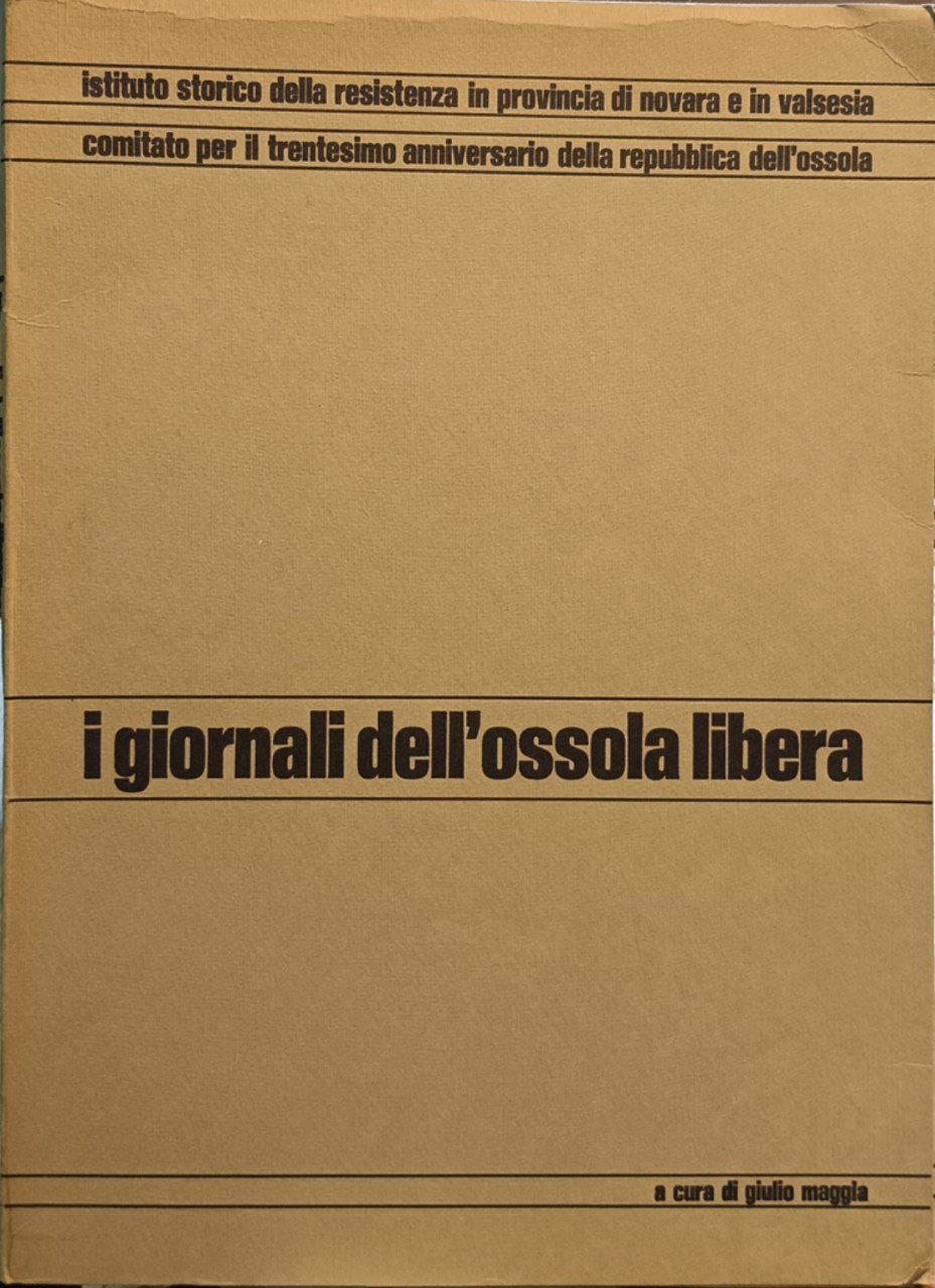 I giornali dell'Ossola libera | Immagine principale