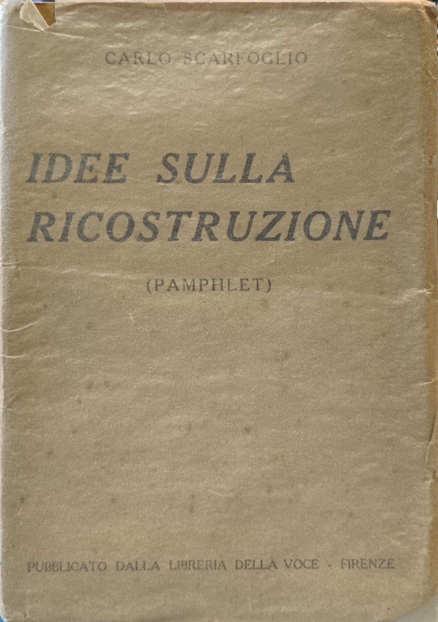 Idee sulla ricostruzione. Pamphlet | Immagine principale