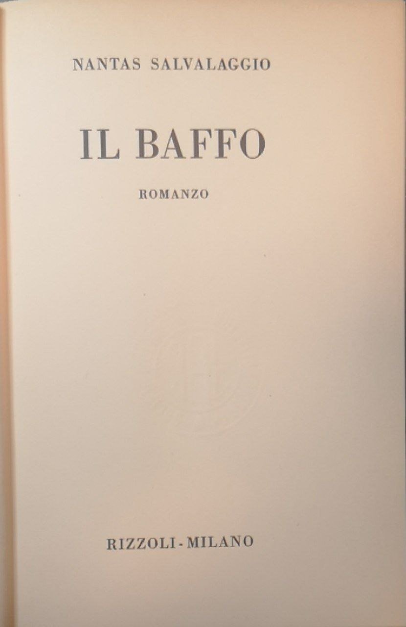 Il baffo: romanzo