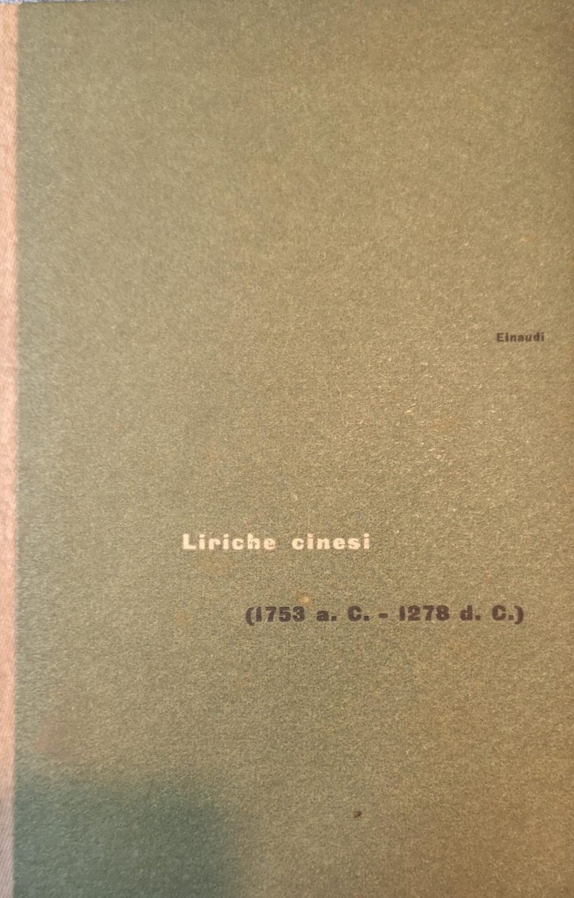 Liriche cinesi : 1753 a.C.-1278 d.C.