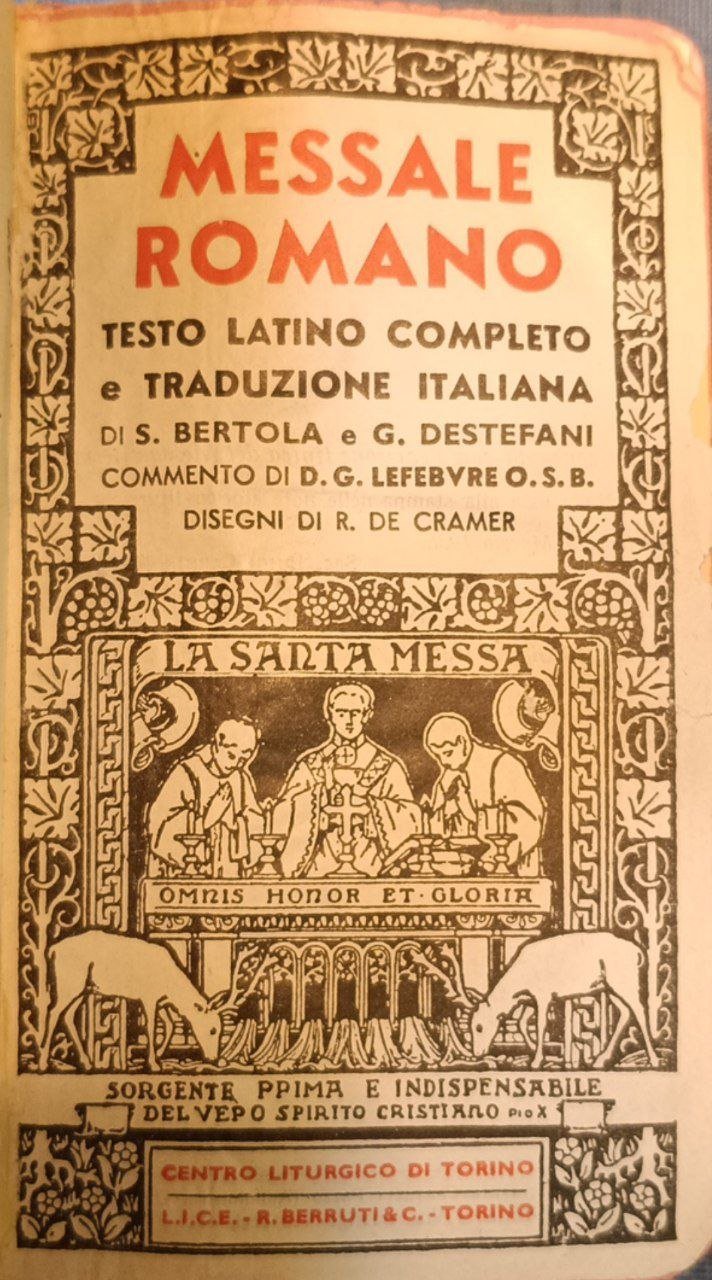 Messale romano: testo latino completo e traduzione italiana | Immagine principale