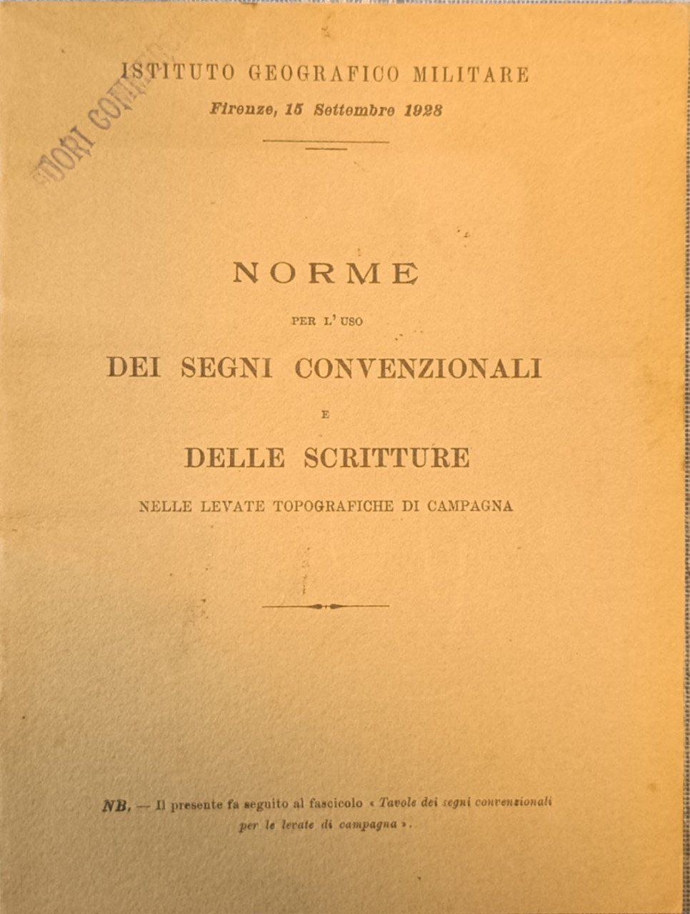 Norme per l'uso dei segni convenzionali e delle scritture nelle … | Immagine principale