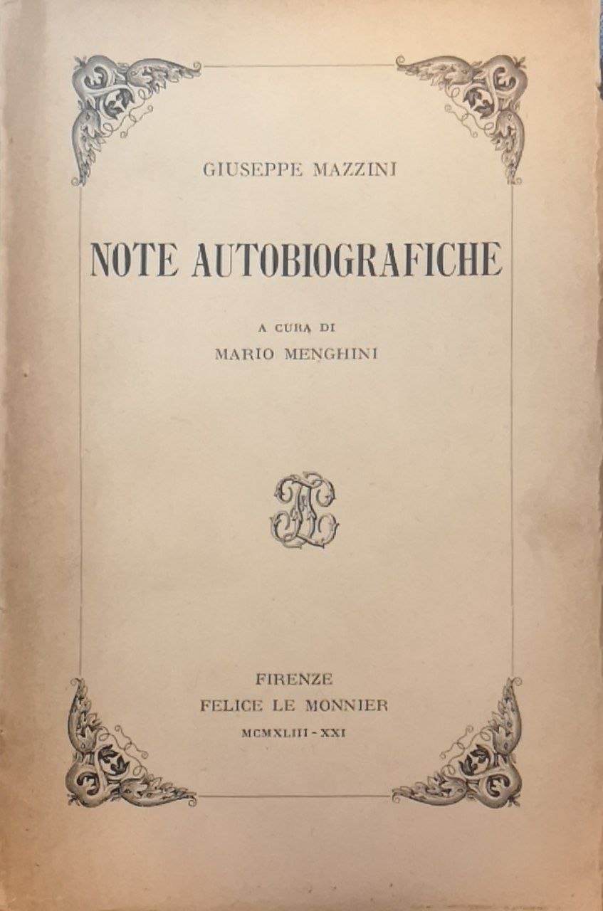 Note autobiografiche