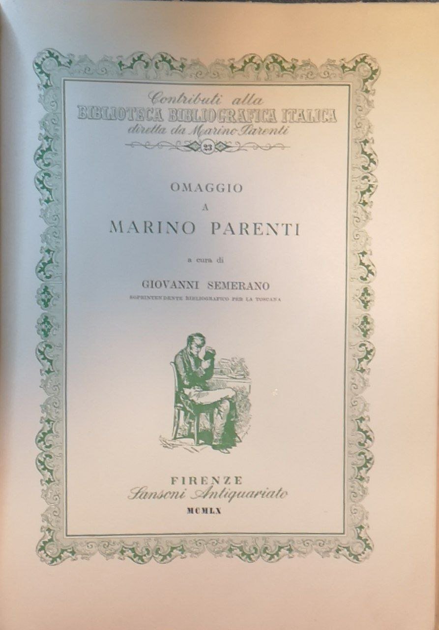 Omaggio a Marino Parenti
