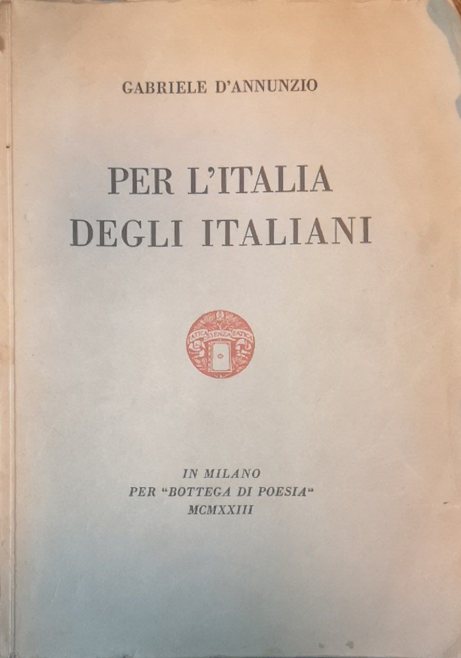Per l'Italia degli italiani