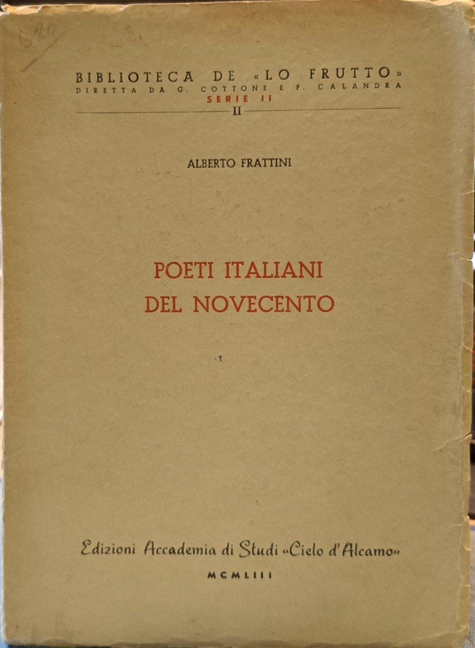 Poeti italiani del Novecento: studi e postille | Immagine principale