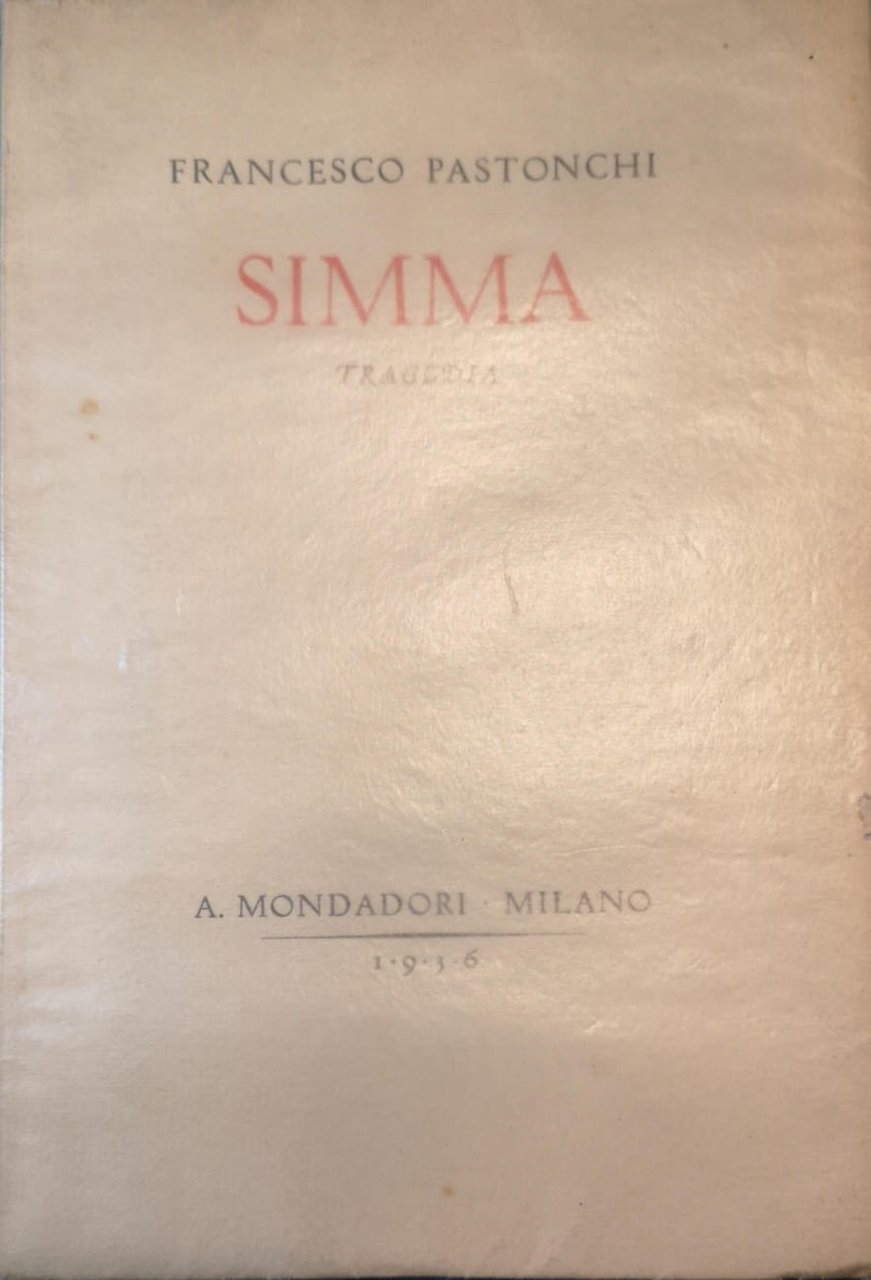 Simma: tragedia