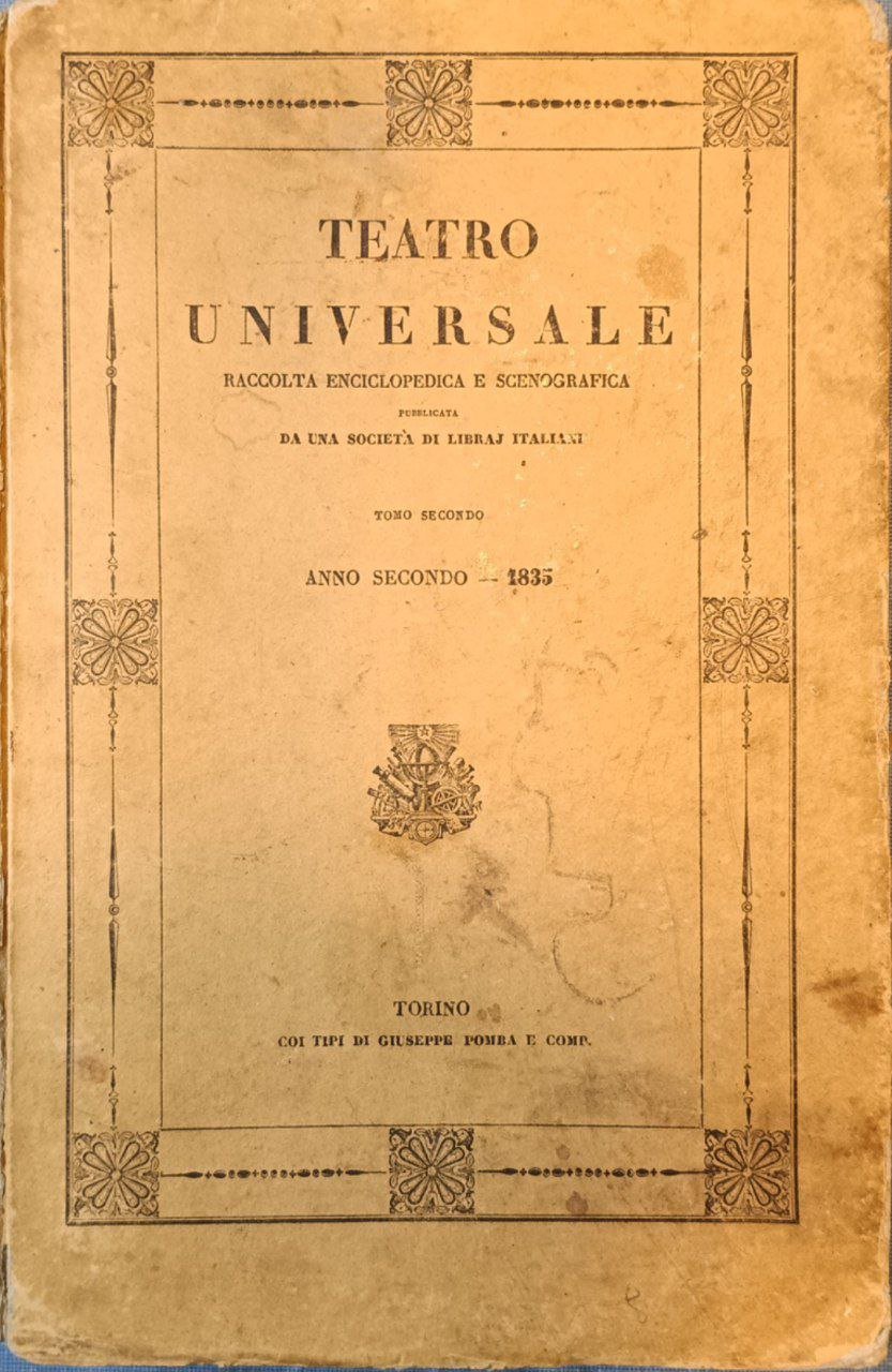Teatro universale: raccolta enciclopedica e scenografica. Pubblicata da una società … | Immagine principale