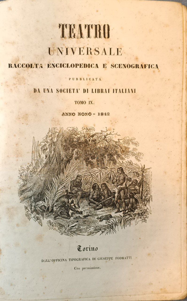 Teatro universale: raccolta enciclopedica e scenografica. Pubblicata da una società … | Immagine principale