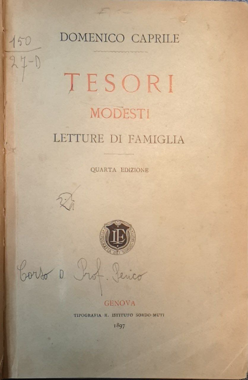Tesori modesti: letture di famiglia