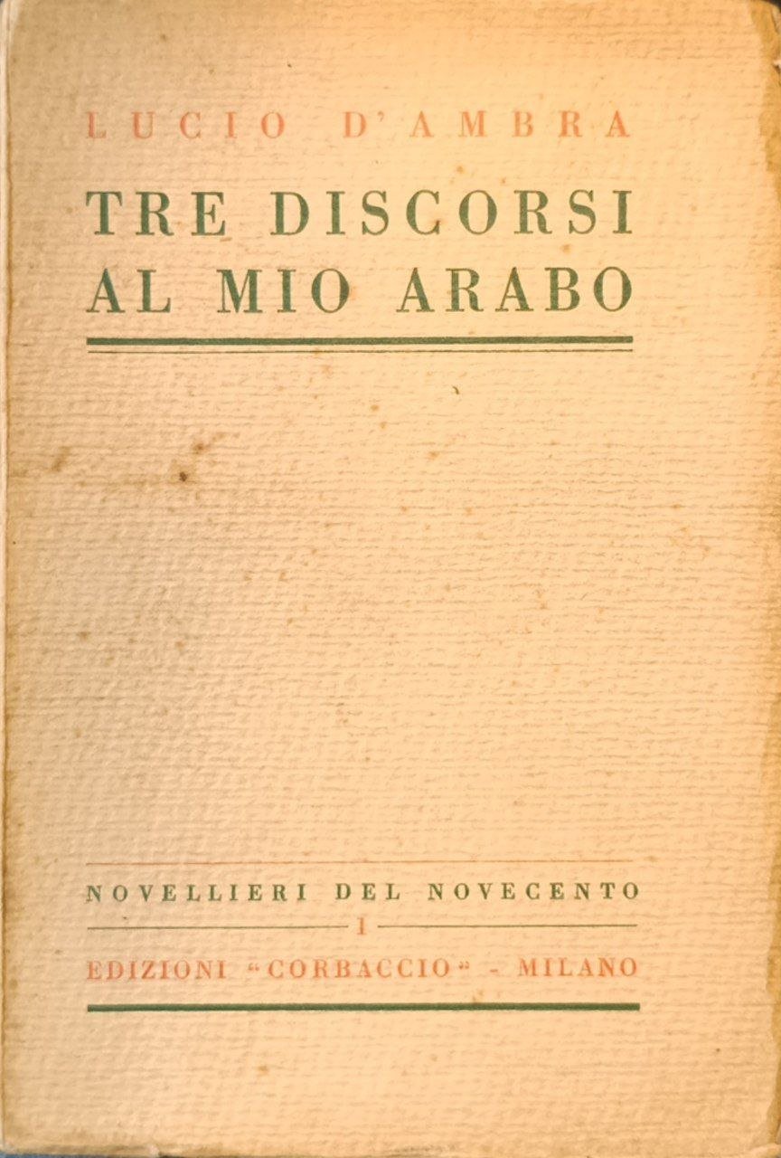 Tre discorsi al mio arabo | Immagine principale