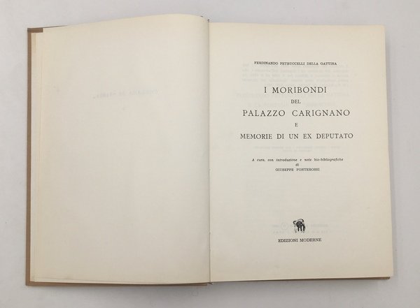 I MORIBONDI del PALAZZO CARIGNANO. Nuova edizione a cura di …