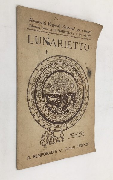 LUNARIETTO 1925-1926. Almanacchi Regionali Bemporad per i ragazzi. Edizione per …