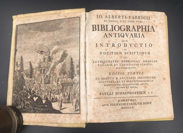 BIBLIOGRAPHIA ANTIQUARIA sive introductio in notitiam SCRIPTORUM qui ANTIQUITATES HEBRAICAS …