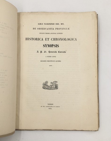 Almae taurinensis ORD. MIN. de OBSERVANTIA Provinciae sub divi Thomae …