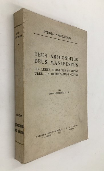 DEUS ABSCONDITUS DEUS MANIFESTUS. Die LEHRE Hugos von St. VIKTOR …