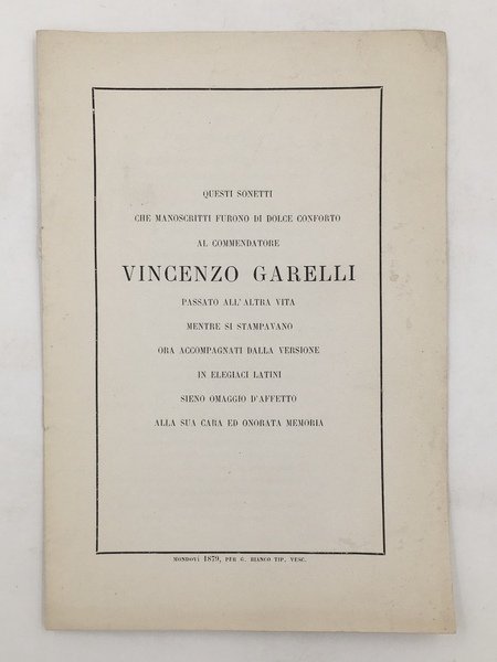 Le STELLE. SONETTI del P. G. B. Garassini colla VERSIONE …