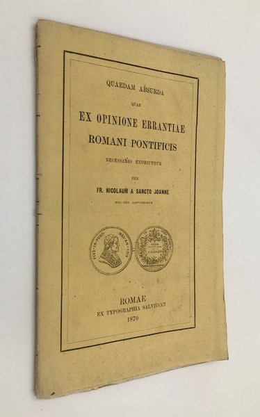 Quaedam ABSURDA quae ex OPINIONE ERRANTIAE ROMANI PONTIFICIS NECESSARIO EXORIUNTUR. | Immagine principale