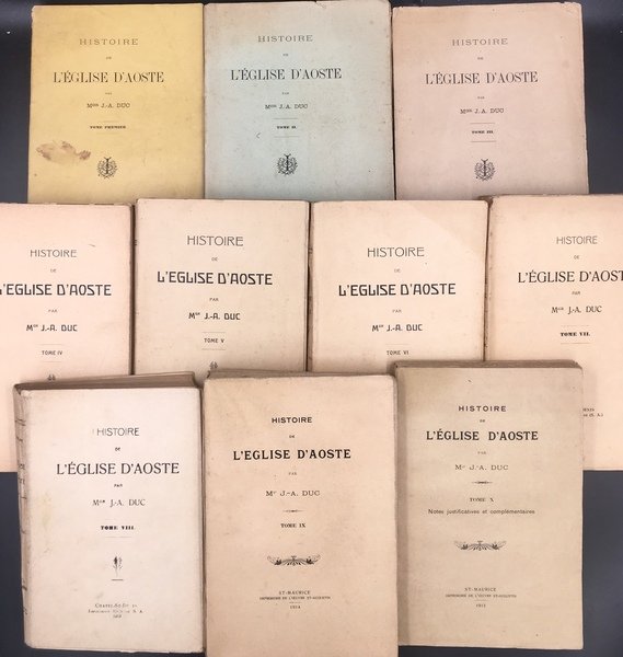 HISTOIRE de l'EGLISE d'AOSTE par Mgr J. A. DUC.