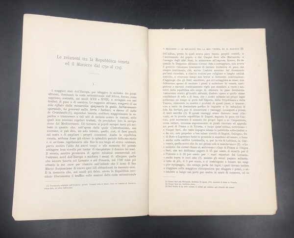 Le RELAZIONI tra la Repubblica VENETA ed il MAROCCO dal …