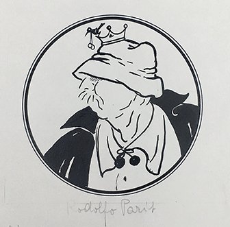 SETTE DISEGNI ORIGINALI in nero china, destinati a illustrare un …