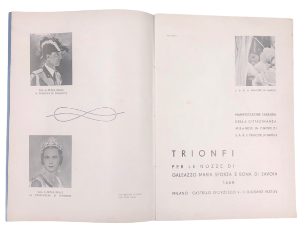 TRIONFI per le nozze di GALEAZZO Maria SFORZA e BONA …
