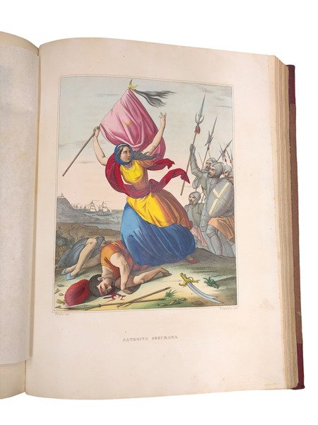 GALLERIA STORICA dellITALIA contenente in CENTO INTAGLI MINIATI i fatti …