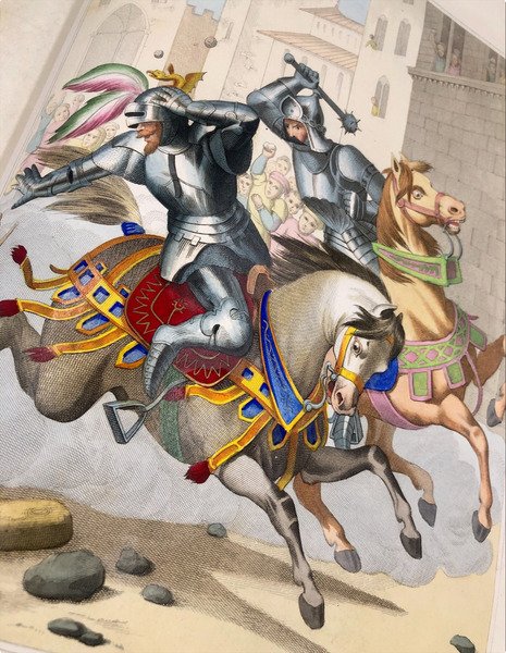 GALLERIA STORICA dellITALIA contenente in CENTO INTAGLI MINIATI i fatti …