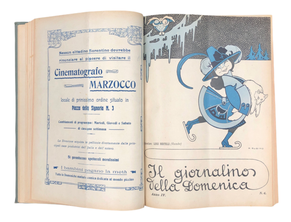 IL GIORNALINO della DOMENICA. Annata completa 1909 + il 2° …