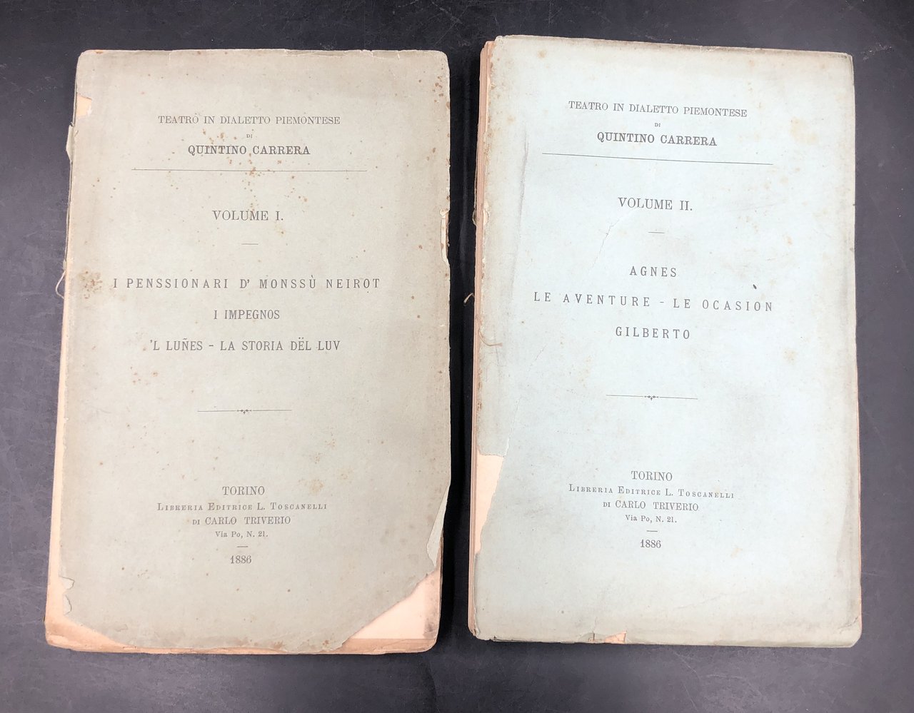 AGNES. Le AVENTURE. Le OCASION. GILBERTO. Volume 2° del 'Teatro …