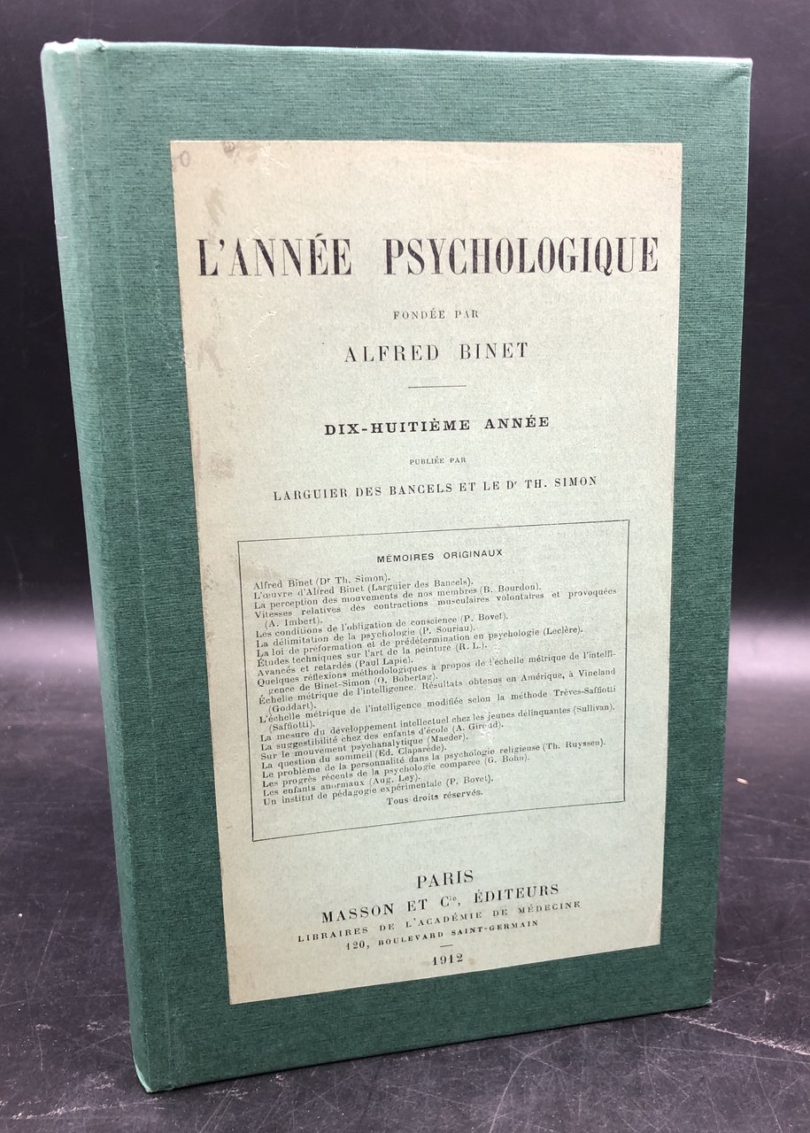 ALFRED BINET. Saggi e studi su di lui e sul …