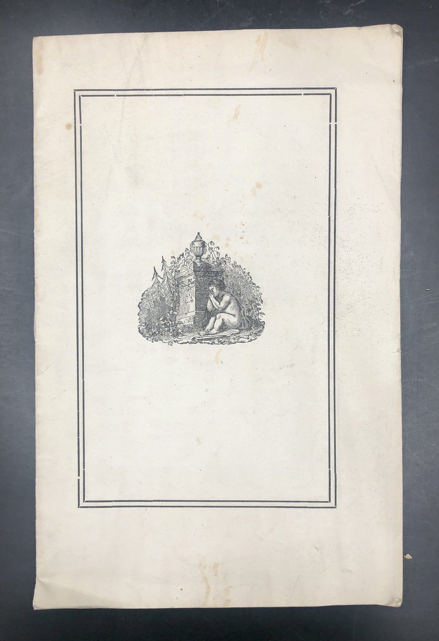 Alla buona memoria del cav. Lorenzo MORIS consigliere del Magistrato …