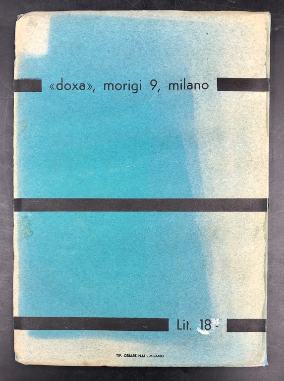 ARCHITETTURE RAZIONALI RELIGIOSE. 40 tavole presentate da N. Servettaz. [Gocar, …