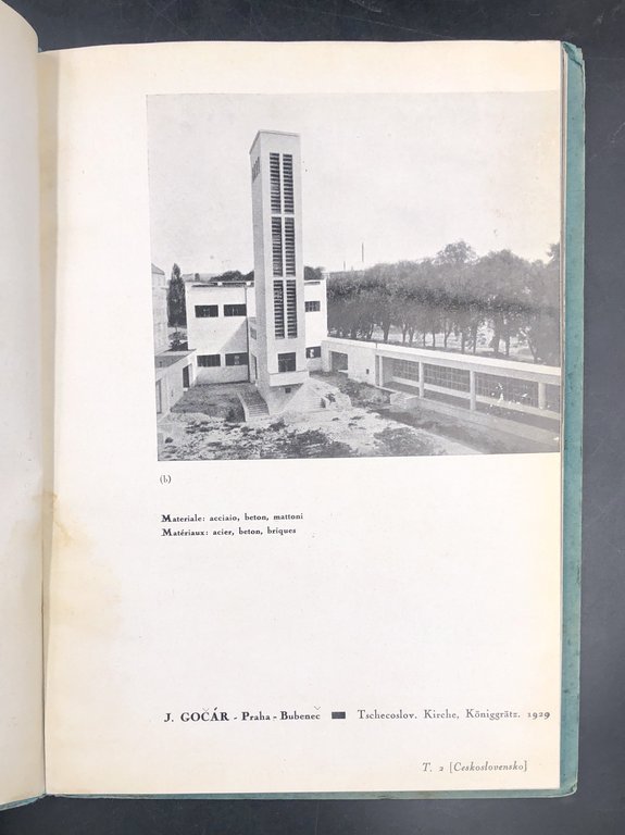 ARCHITETTURE RAZIONALI RELIGIOSE. 40 tavole presentate da N. Servettaz. [Gocar, …