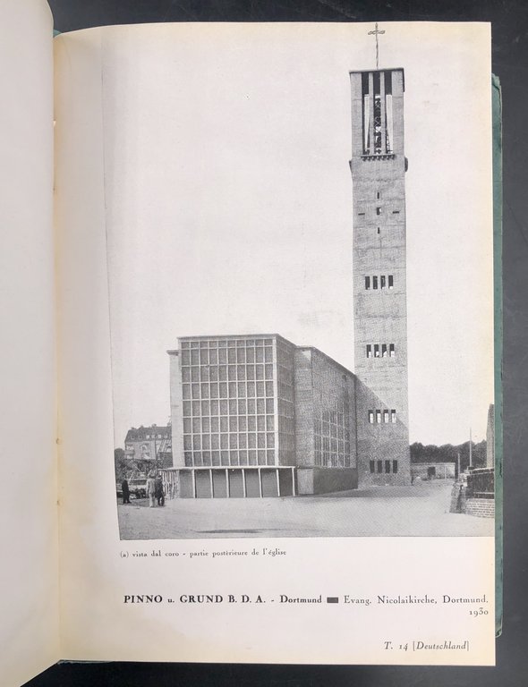 ARCHITETTURE RAZIONALI RELIGIOSE. 40 tavole presentate da N. Servettaz. [Gocar, …