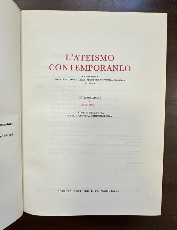 ATEISMO CONTEMPORANEO. Opera competa in 4 volumi. | Immagine Gallery 3