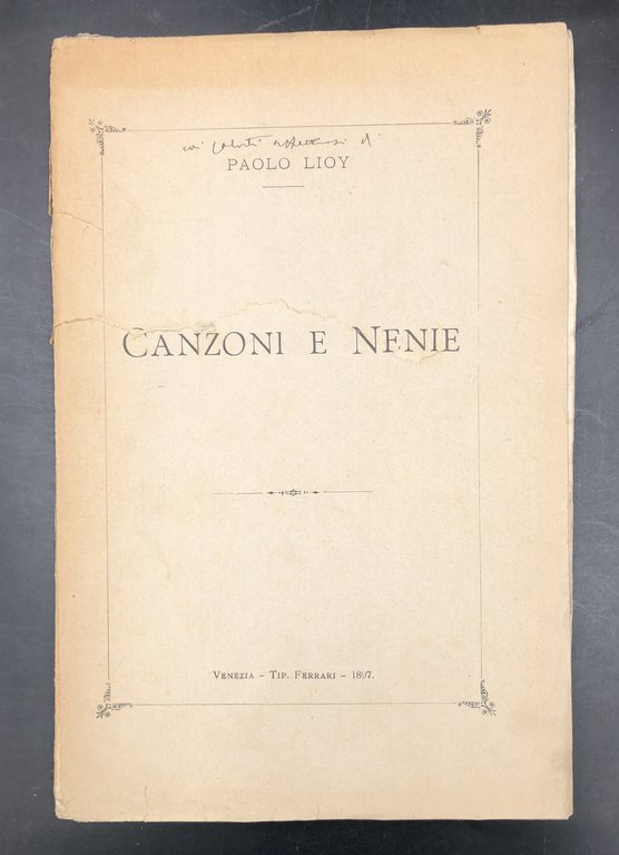 CANZONI e NENIE + ESCLAMAZIONI e INTERCALARI + L'ARTE nelle …