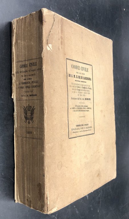 CODICE CIVILE per gli Stati di S. M. il Re …