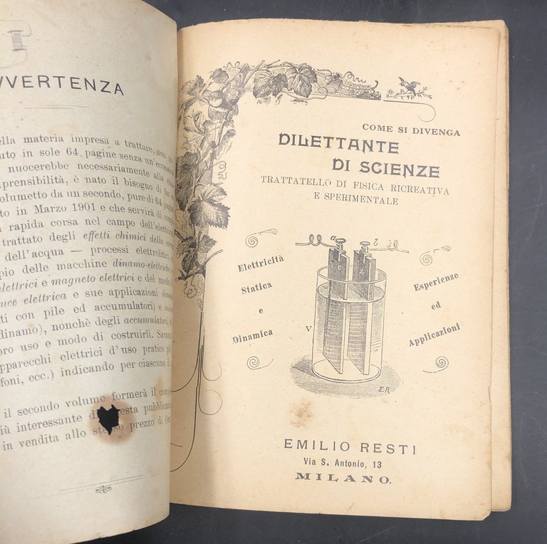 Come si divenga DILETTANTE di SCIENZE. Trattatello di FISICA RICREATIVA …