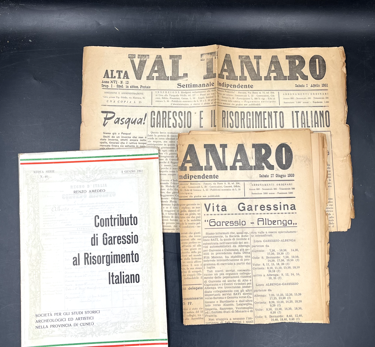 Contributo di GARESSIO al RISORGIMENTO Italiano. Disegni di Enzo ODELLO. …