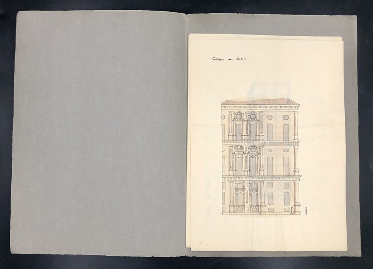 DISEGNI di EDIFICI progettati da GUARINO GUARINI: in PIEMONTE: COLLEGIO …