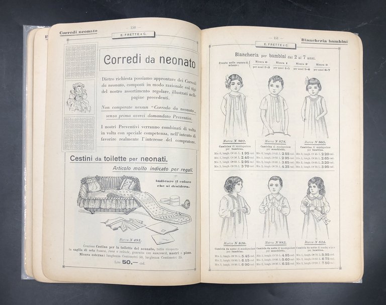 Fabbriche TELERIE E. FRETTE & C Monza. CATALOGO n. 49, …