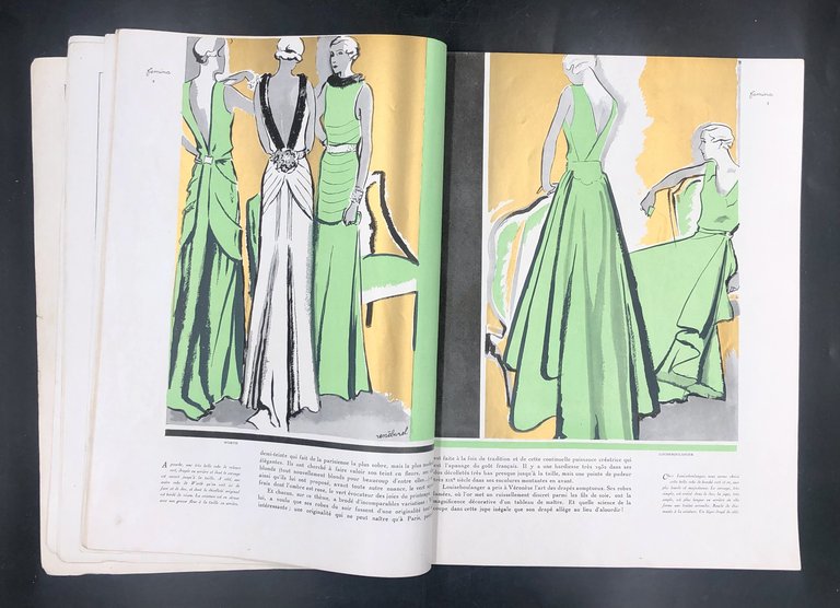 FEMINA NOËL - Décembre 1931. Vert, rose, jaune, rouge, bleu …