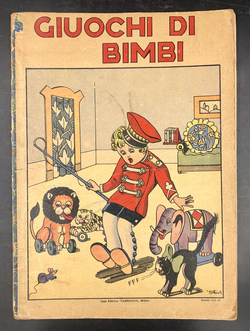 GIUOCHI di BIMBI, [Illustrato a colori di grande formato]. Gennaio …
